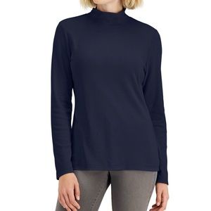 Karen Scott mock neck top size M